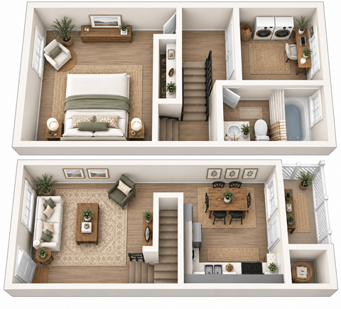 Floor plan for 1 bed, 1 bath, 816 sqft